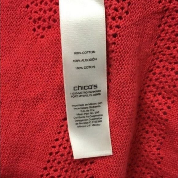 Weekends Chico’s Women’s Patara Tie Front Hoodie Cardigan Sweater, size 12 - Picture 7 of 10